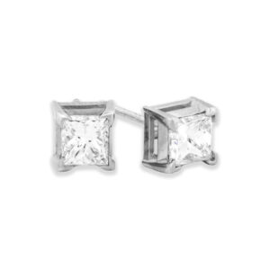 1ctw Princess Cut Diamond Studs