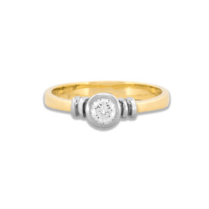 14k Two-Tone Gold Diamond Ring