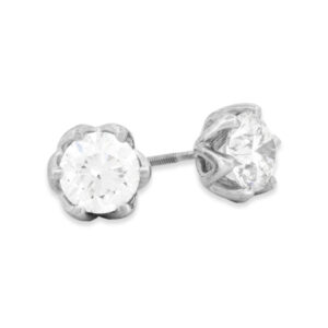 Natural Diamond Stud Earrings