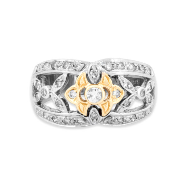 Two-Tone Diamond Ring