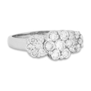 Diamond Cluster Trinity Ring