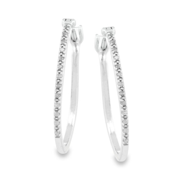 Diamond Hoop Earrings