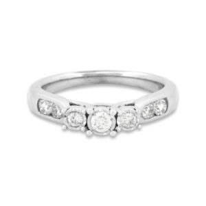 1/2ctw Diamond Trinity Ring