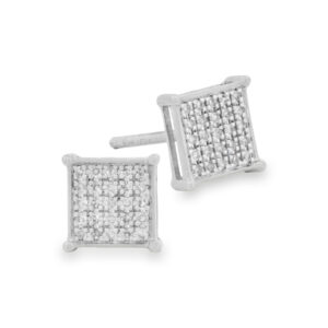 Micro-Pave Diamond Earrings