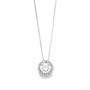 Diamond Halo Necklace