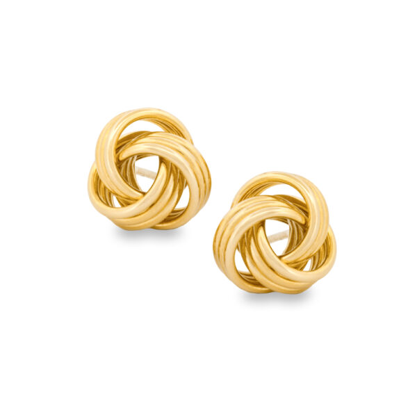 Gold Love Knot Studs