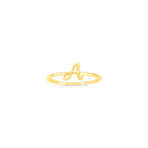 10k Gold Initial Ring