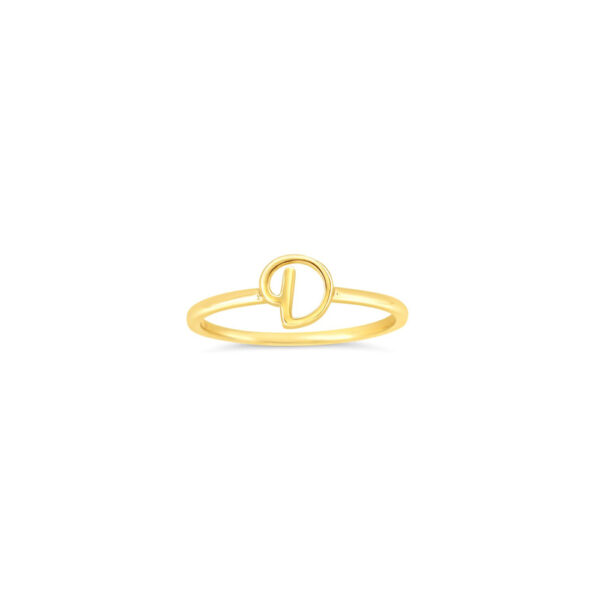 10k Gold Initial Ring