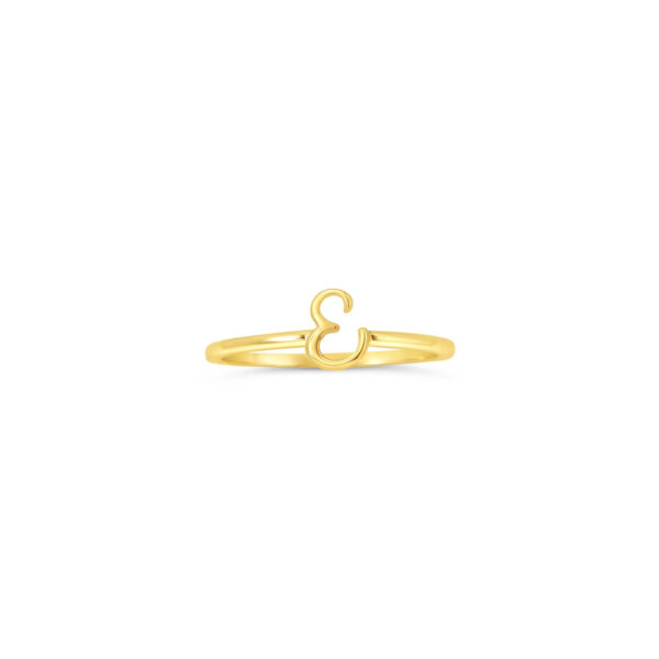 10k Gold Initial Ring