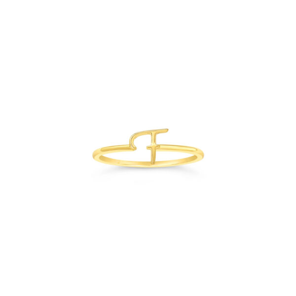 10k Gold Initial Ring