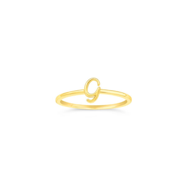 10k Gold Initial Ring