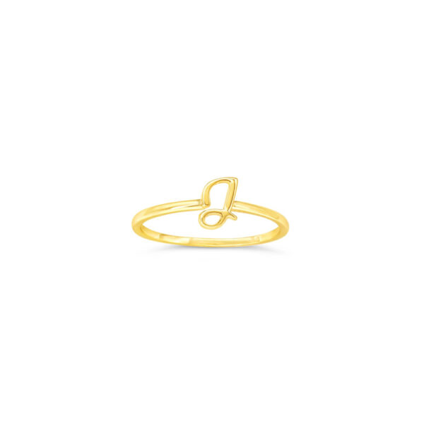 10k Gold Initial Ring