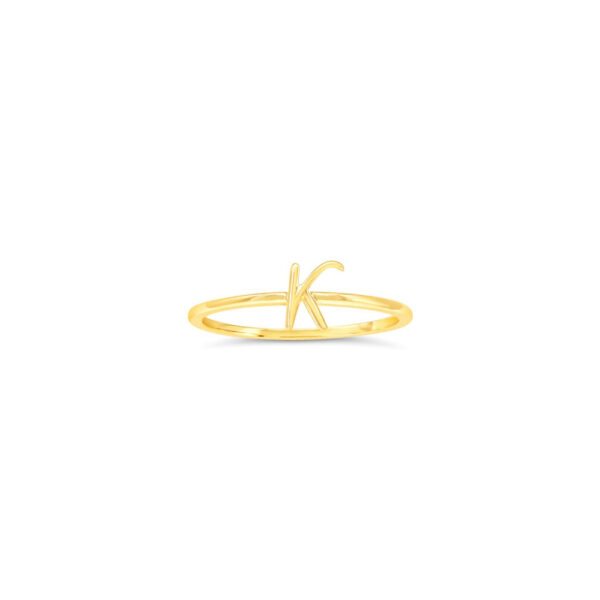 10k Gold Initial Ring