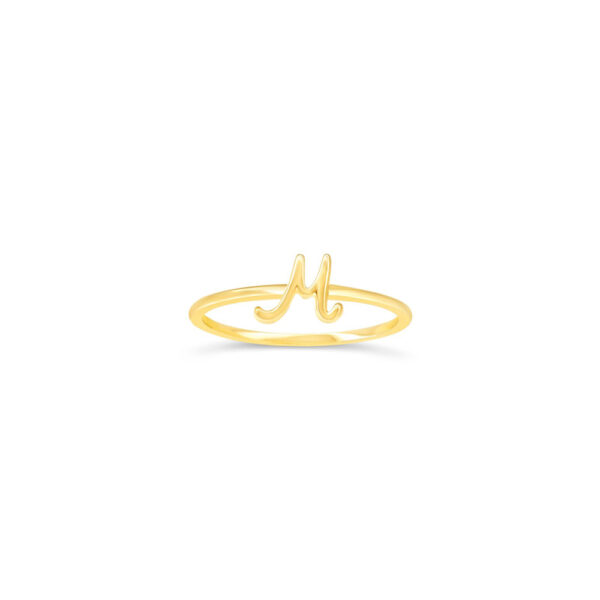 10k Gold Initial Ring