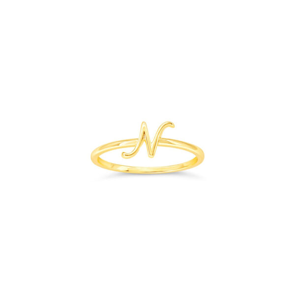 10k Gold Initial Ring