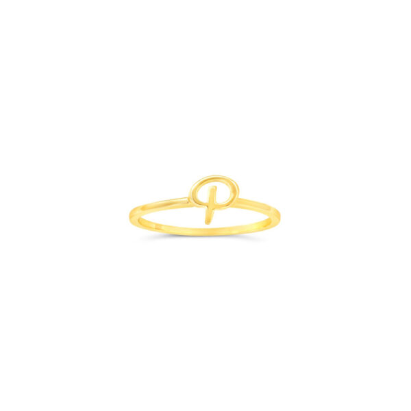 10k Gold Initial Ring