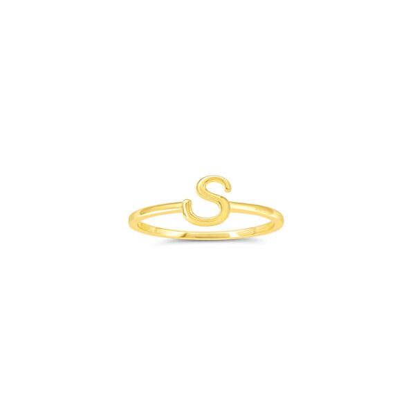 10k Gold Initial Ring