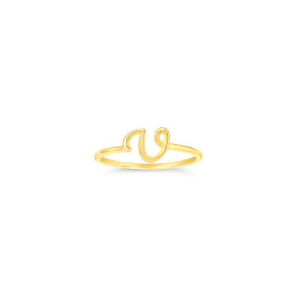 10k Gold Initial Ring