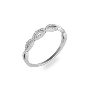 Diamond Infinity Wedding Band