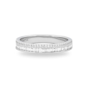 Baguette & Brilliant Cut Diamond Band