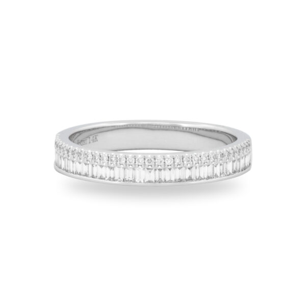 Baguette & Brilliant Cut Diamond Band