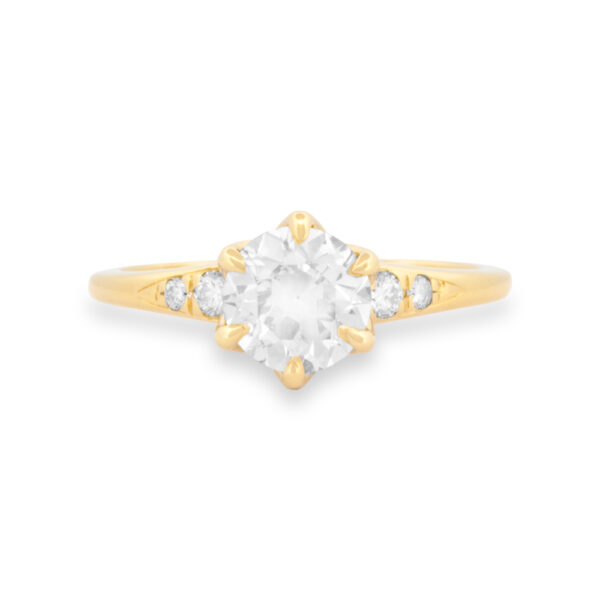 Vintage-Style 1.26ctw Diamond Engagement Ring