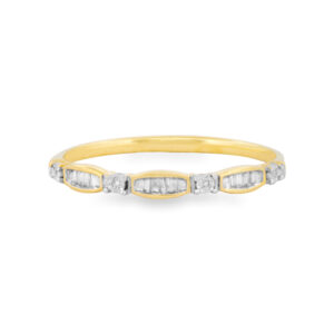 Gold & Diamond Wedding Band