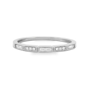 Modern Mixed Cut Diamond Band