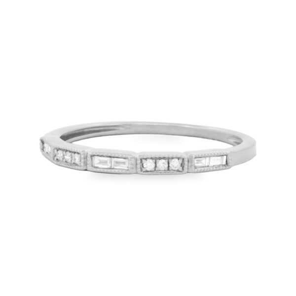 Modern Mixed Cut Diamond Band