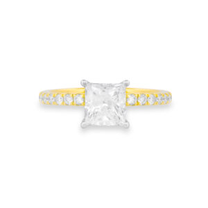 Lab-Grown Princess Cut Diamond Ring