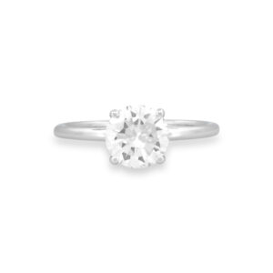 Brilliant Cut Diamond Solitaire Engagement Ring