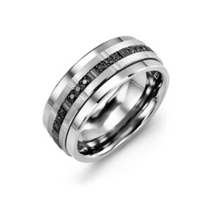 Tungsten, Gold & Diamond Band