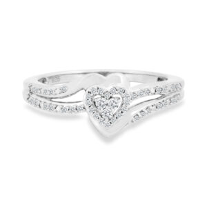 Sterling & Diamond Promise Ring