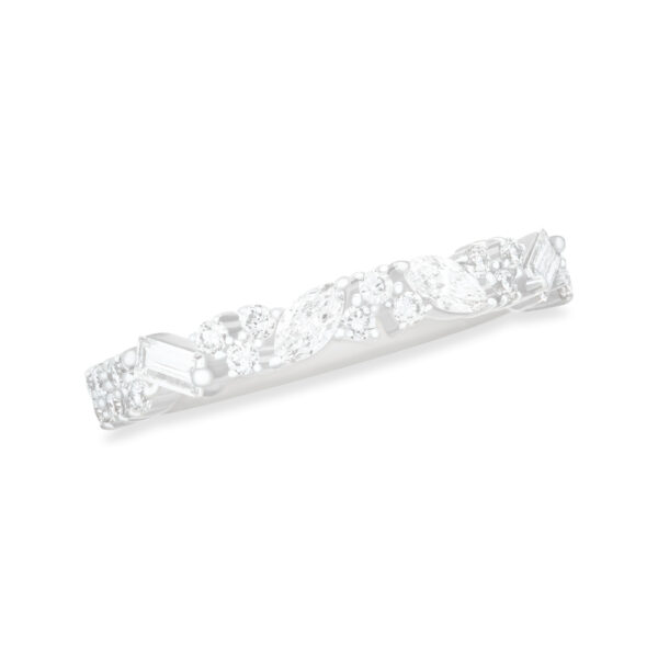 Mixed Cut Lab-Grown Diamond Band