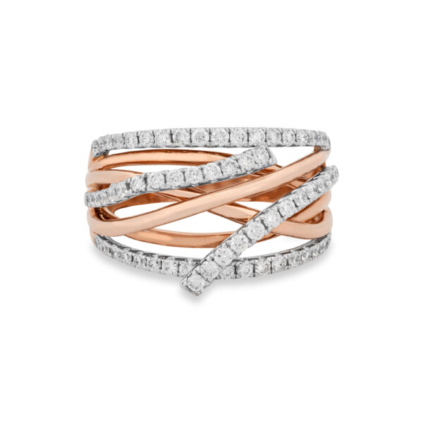 Rose & White Gold Diamond Ring