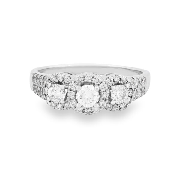 Diamond Trinity Engagement Ring