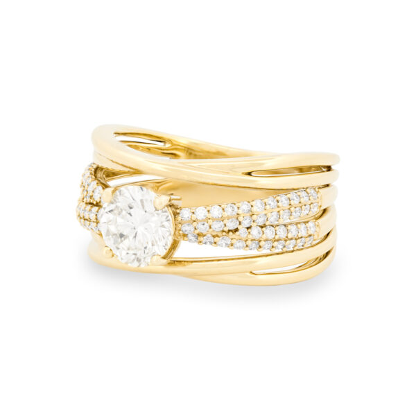 Gold & Diamond Engagement Ring