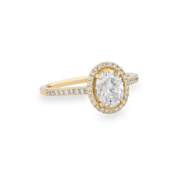 Diamond Halo Engagement Ring