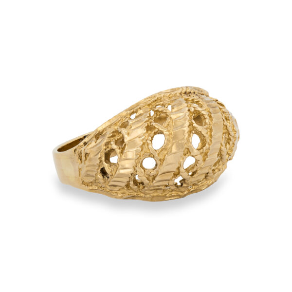 Gold Filigree Dome Ring