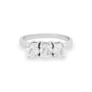 Diamond Trinity Engagement Ring