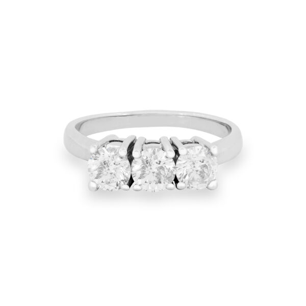 Diamond Trinity Engagement Ring