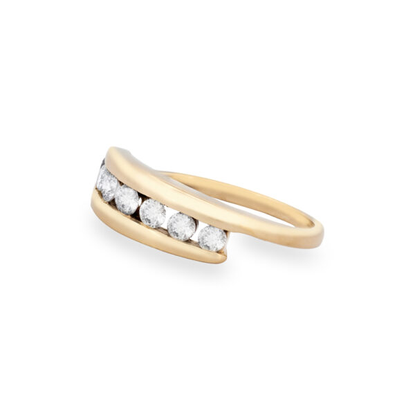 Diamond Bypass Ring