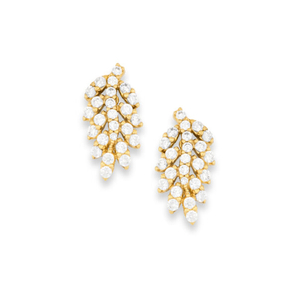 Gold Cubic Zirconia Studs