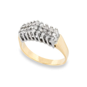 Vintage Diamond Staircase Ring