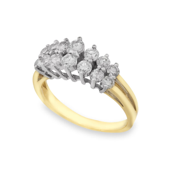 Vintage Diamond Staircase Ring