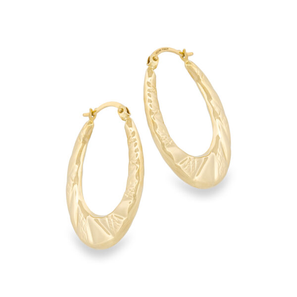 Vintage Gold Hoop Earrings
