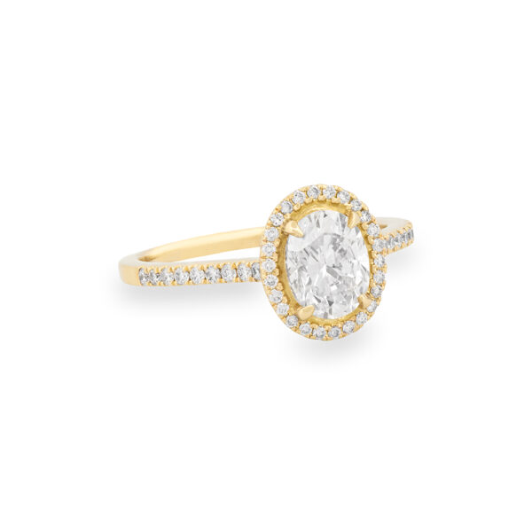 Diamond Halo Engagement Ring