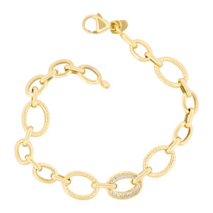 Trendy Open-Link Gold Bracelet