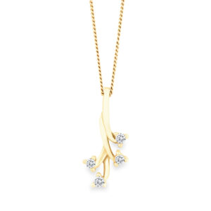 Gold & Diamond Vine Necklace