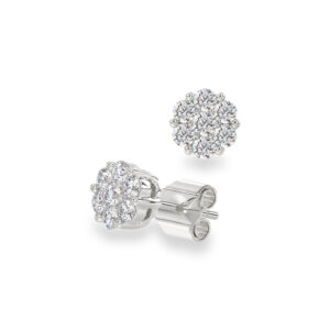 Lab-Grown Diamond Cluster Studs